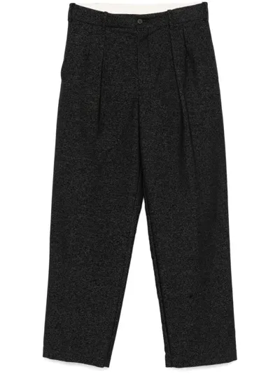 Forme D'expression Pleated Tailored Trousers In Black