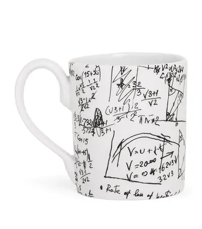 Fornasetti Alta Matematica Mug In White