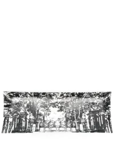 Fornasetti Giardino Settecentesco Tray In Black