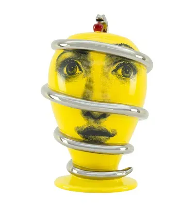 Fornasetti Tema E Variazioni No. 375 Vase In Yellow