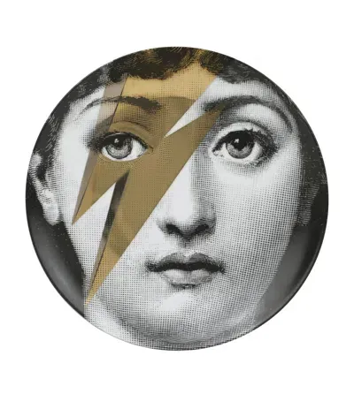 Fornasetti Tema E Variazioni No. 375 Wall Plate In Black