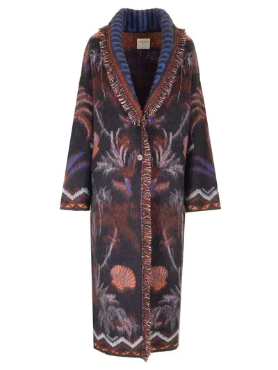 Forte Forte The Sacred Forest Jacquard Coat In Multi