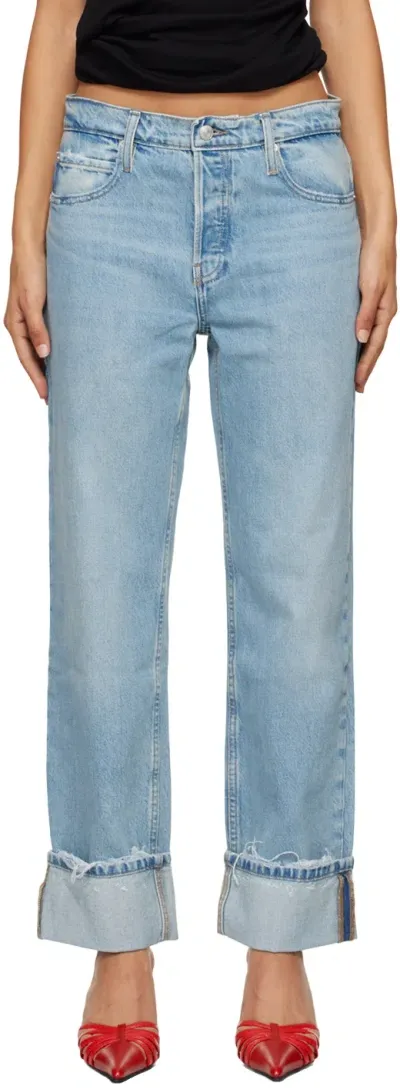 Frame Blue 'the Slouchy Straight' Jeans In Ziggy