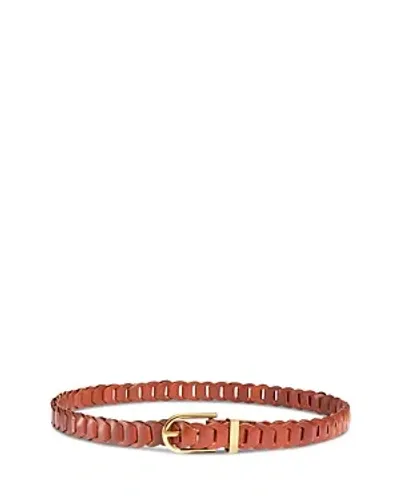 Frame Braided Belt In Whiskey