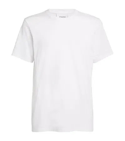 Frame Cotton T-shirt In White