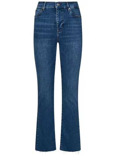 Frame High Waist Denim Jeans In Blue