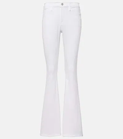 Frame Le High Flare High-rise Flared Jeans In White