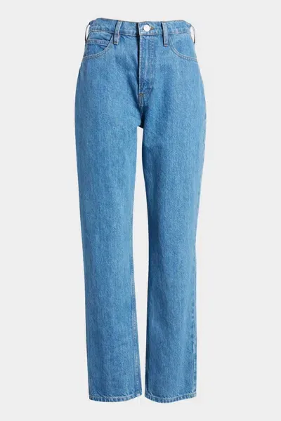 Frame Le High N Tight High-rise Straight-leg Jeans In Mid Denim