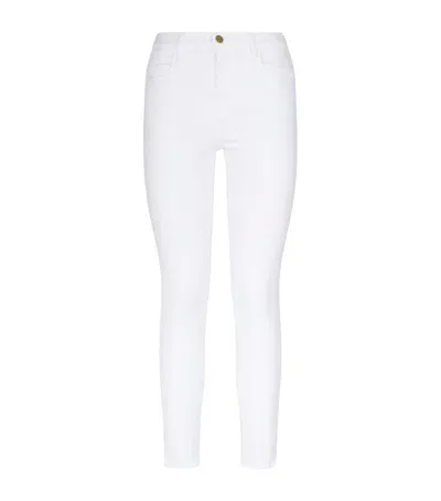 Frame Le High Skinny Jeans In White