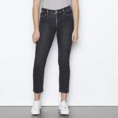 Frame Le High Straight Jean In Grey