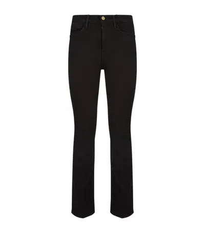 Frame Le High Straight Jeans In Black