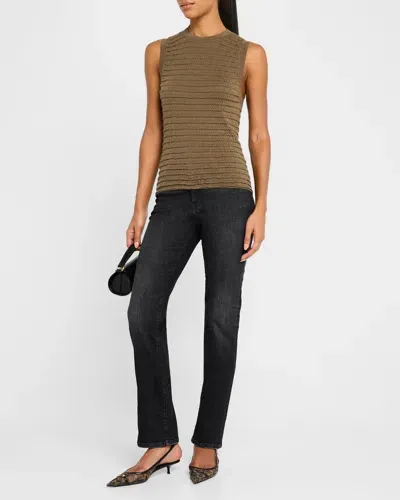 Frame Le High Straight Long Jeans In Claudius