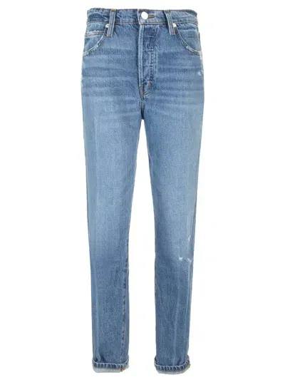 Frame Le Mec Boyfriend Jeans In Blue