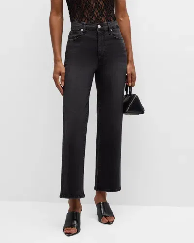 Frame Black 'le Jane Ankle' Jeans In Kerry