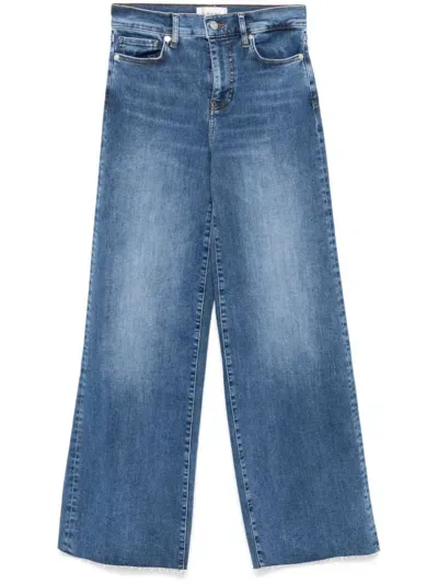 Frame Le Slim Palazzo Jeans In Blue