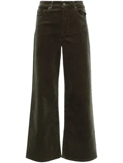 Frame Le Jane Crop Raw-hem Straight-leg Jeans In Brown