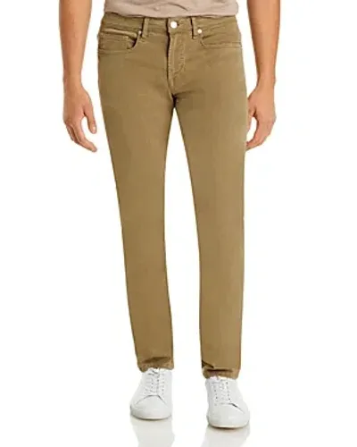 Frame L'homme Slim Brushed Twill Pants In Bay Leaves