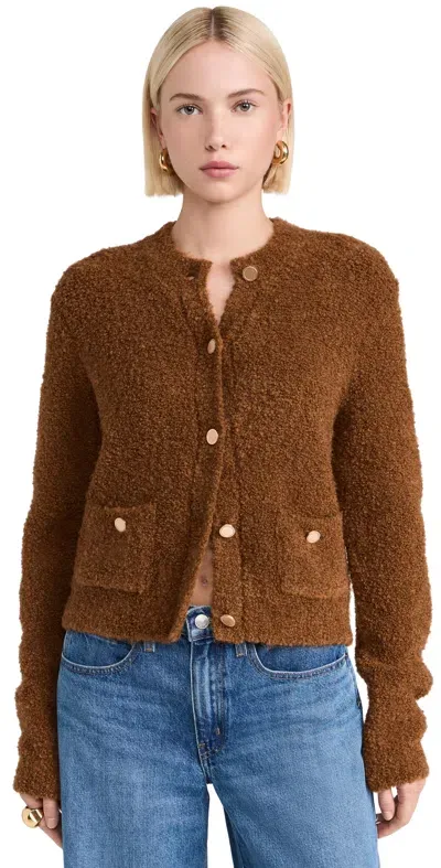 Frame Patch Pocket Cardigan Camel In 카멜