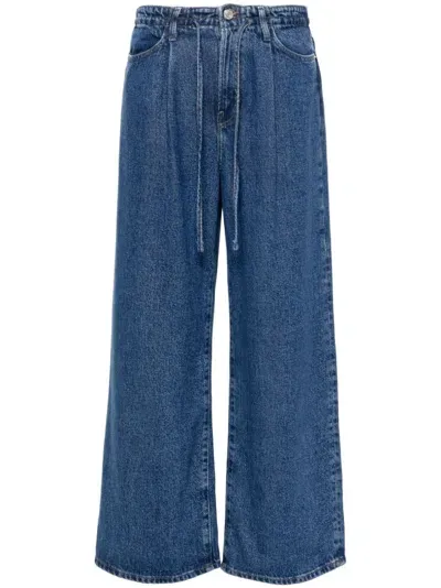 Frame Wide-leg Jeans In Ghost