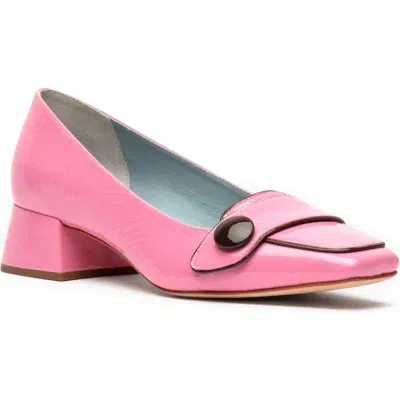 Frances Valentine Mackie Pump In Pink/chocolate