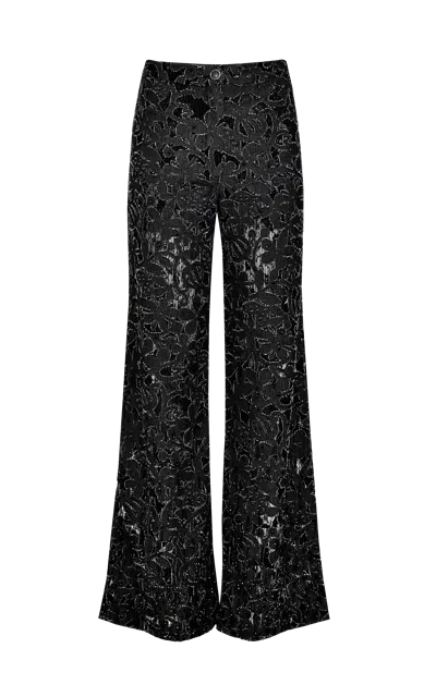 Francesca Miranda Chloe Lace Denim Pants In Coal