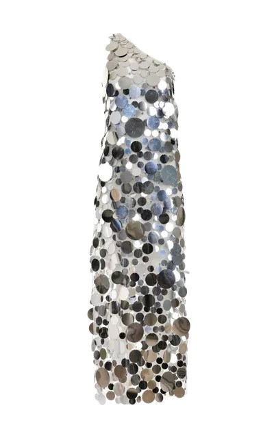 Francesca Miranda Disco Paillette-embellished Maxi Dress In Smoke Grey