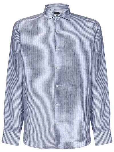 Franzese Collection Camicia James Bond  In Blue