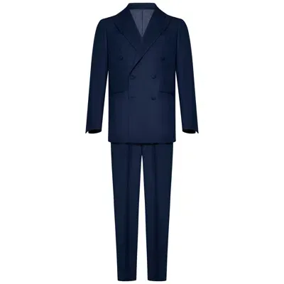 Franzese Collection Franzese Napoli Gianni Agnelli Model Suit In Blue