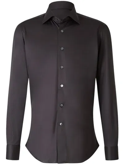 Fray Long-sleeves Shirt In Braun