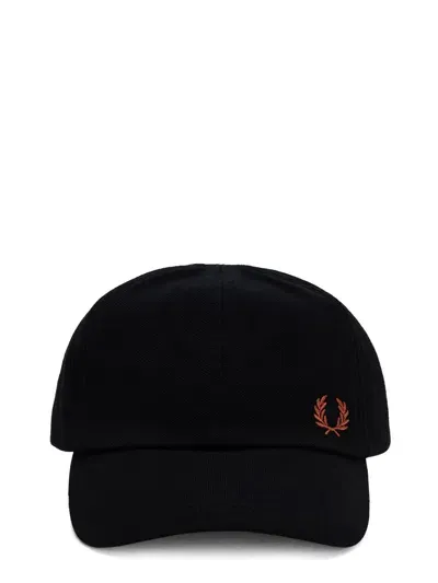 Fred Perry Baseball Hat With Logo In Black