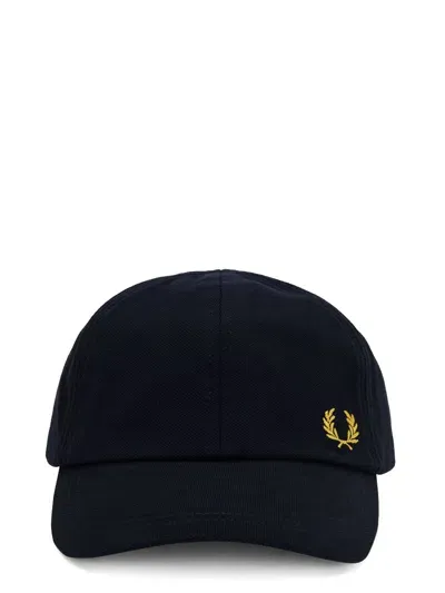 Fred Perry Baseball Hat With Logo In Blue