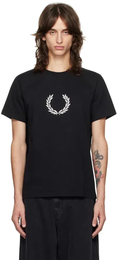 Fred Perry Laurel Wreath Graphic Tshirt Black