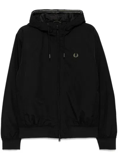 Fred Perry Brentham Hooded Jacket In Black