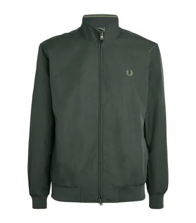 Fred Perry Brentham Jacket In Green