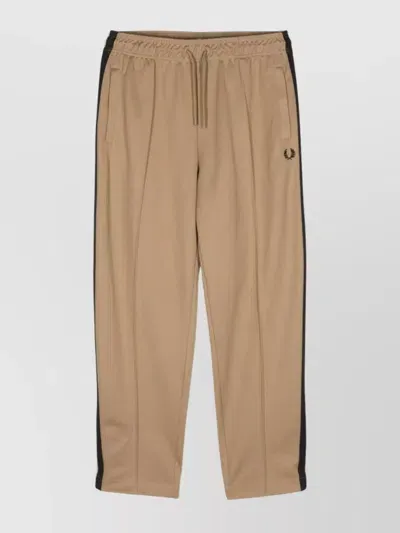 Fred Perry Straight-leg Track Pants In Brown