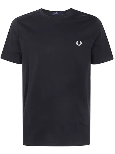 Fred Perry Crew Neck T-shirt In Black