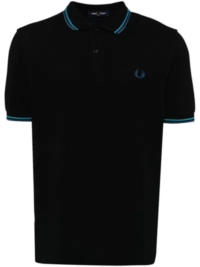 Fred Perry Embroidered Logo Polo Shirt In Green