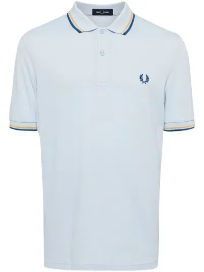 Fred Perry Embroidered Logo T-shirt In Blue