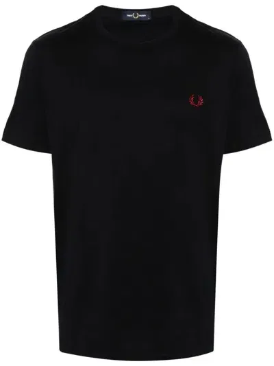 Fred Perry Fp Crew Neck T-shirt In Blue