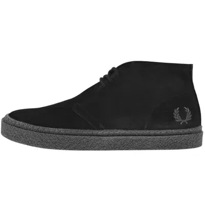 Fred Perry Hawley Suede Shoes Black