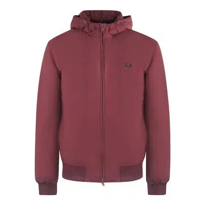 Pre-owned Fred Perry Herren Bomber J4591 597 Jacke In Rot