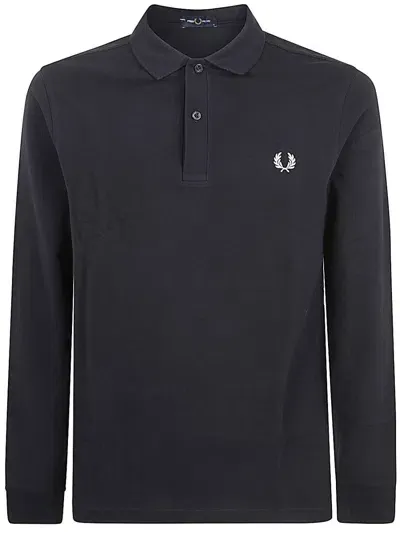 Fred Perry Polo With Logo In Blue