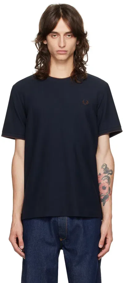 Fred Perry Tipped Cuff Piqué T-shirt In 608