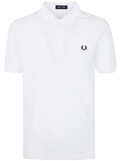 Fred Perry Plain  Shirt In White