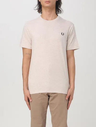 Fred Perry T-shirt  Men Color Beige