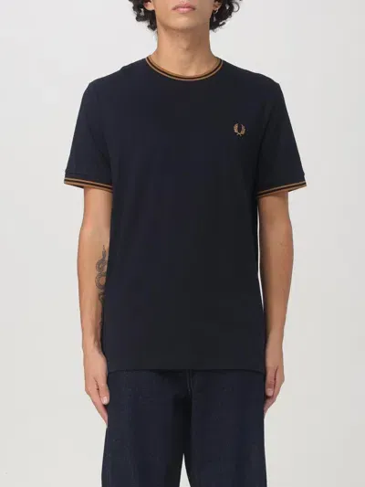 Fred Perry T-shirt  Men Color Blue In Blau