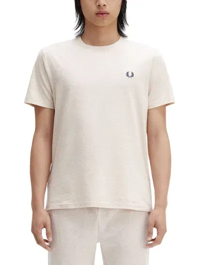 Fred Perry T-shirt With Logo In Beige