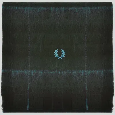 Fred Perry Tartan Scarf Green