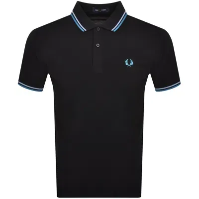 Fred Perry Twin Tipped Polo T Shirt Black