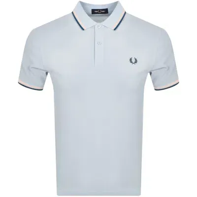 Fred Perry Twin Tipped Polo T Shirt Blue